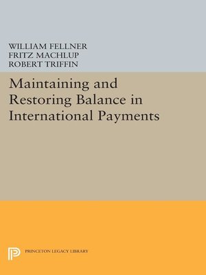 cover image of Maintaining and Restoring Balance in International Trade